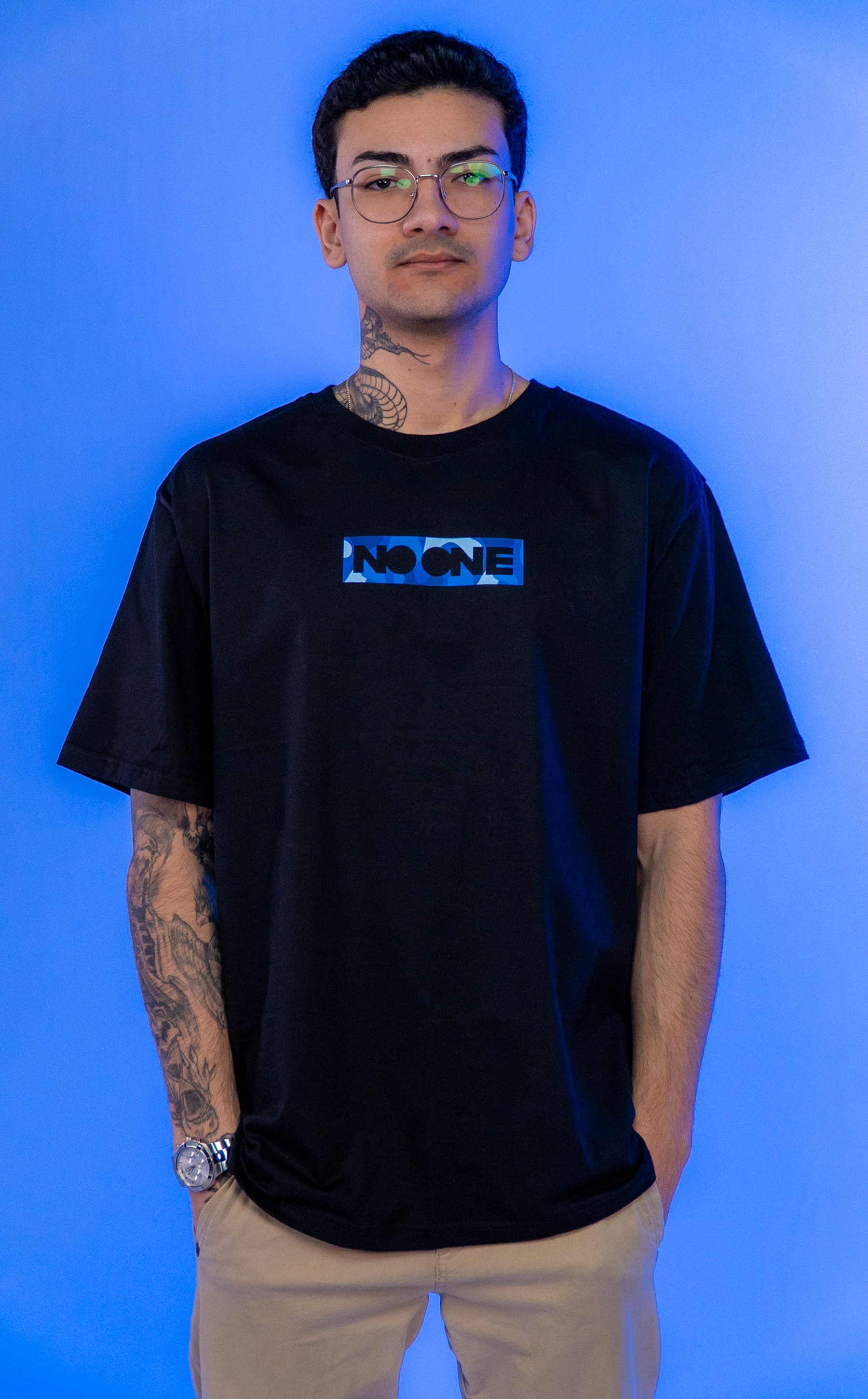 Camiseta Camuflada Azul